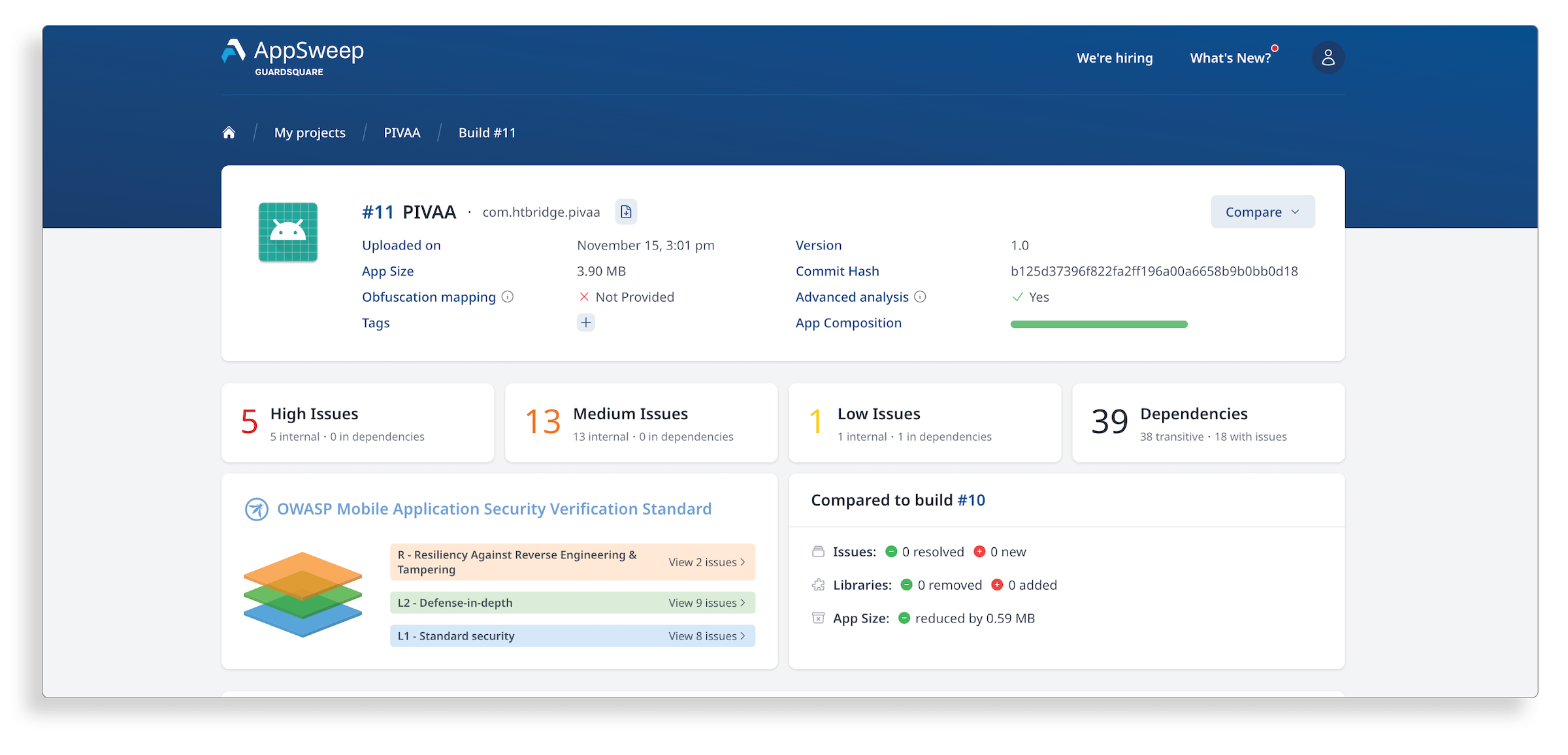 AppSweep screenshot