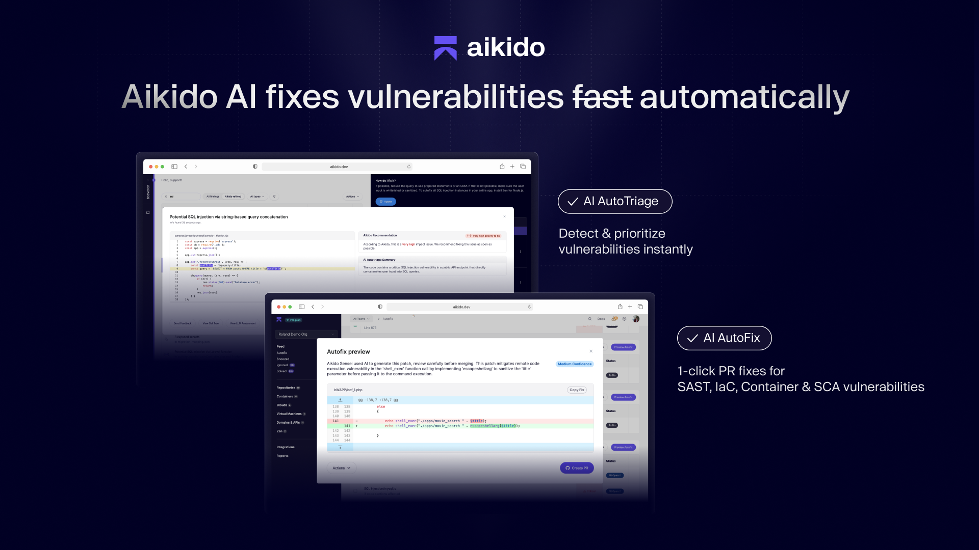 Aikido Security screenshot
