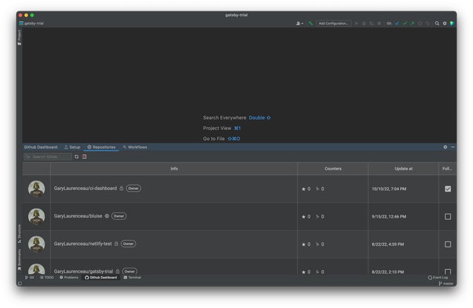 IntelliJ CI Dashboard screenshot