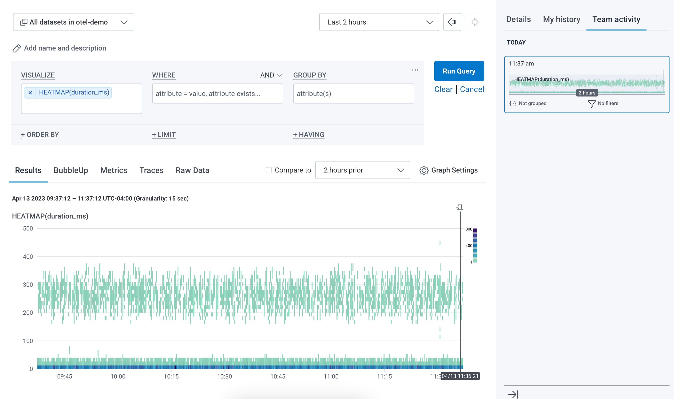 Honeycomb.io screenshot