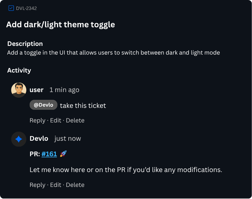 devloai screenshot