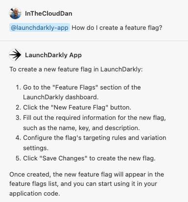 LaunchDarkly for GitHub Copilot screenshot