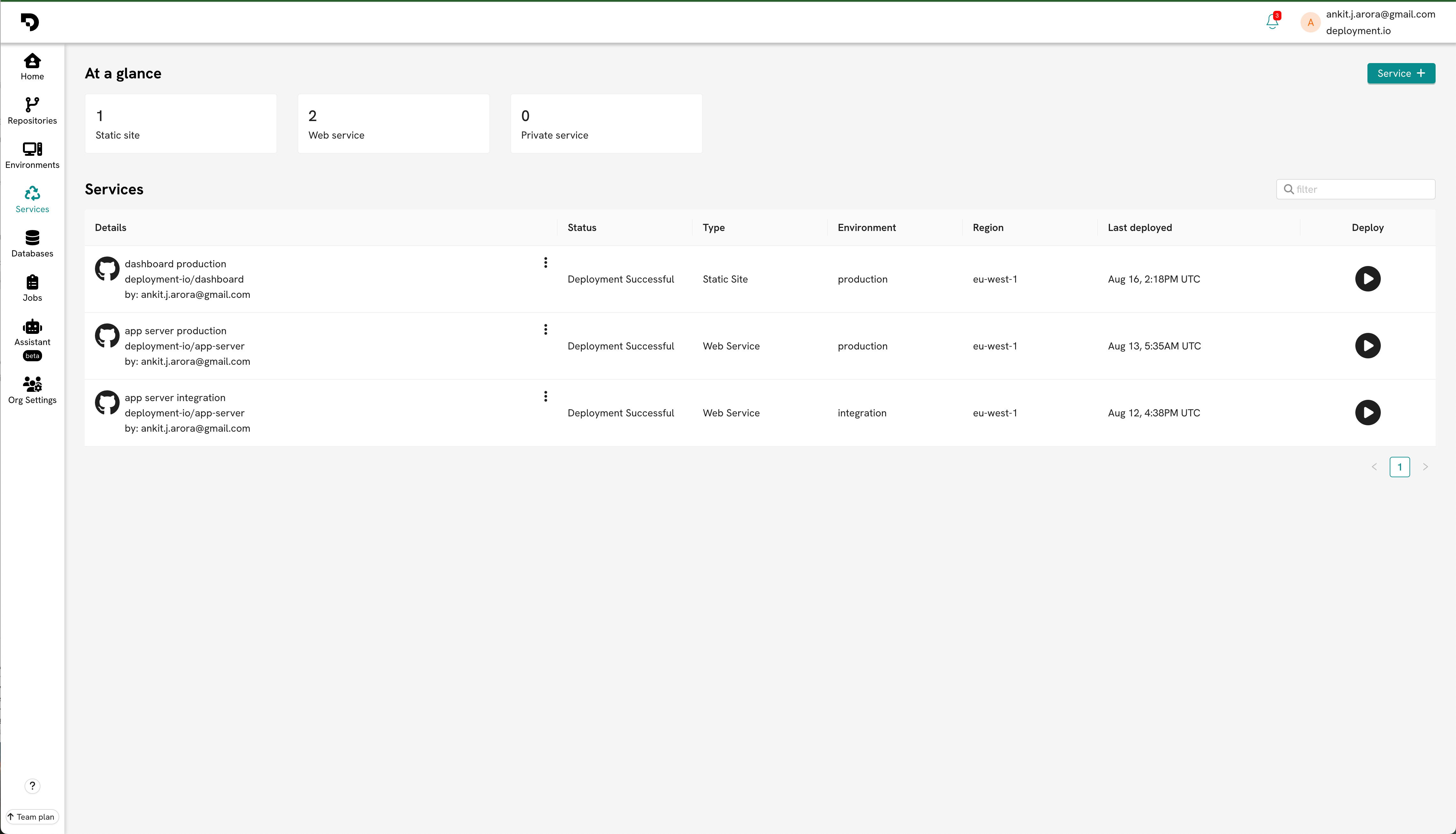 Deployment io github marketplace github