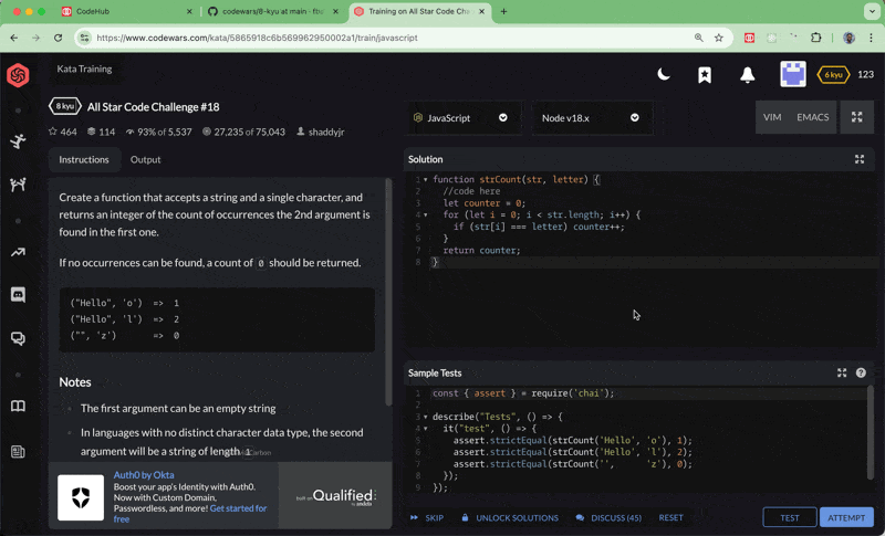 CodeHub-Extension screenshot