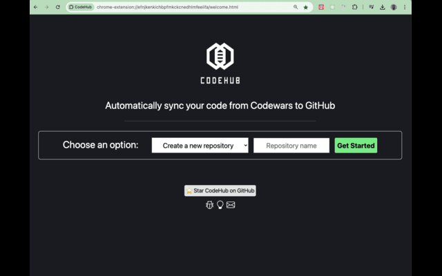 CodeHub-Extension screenshot