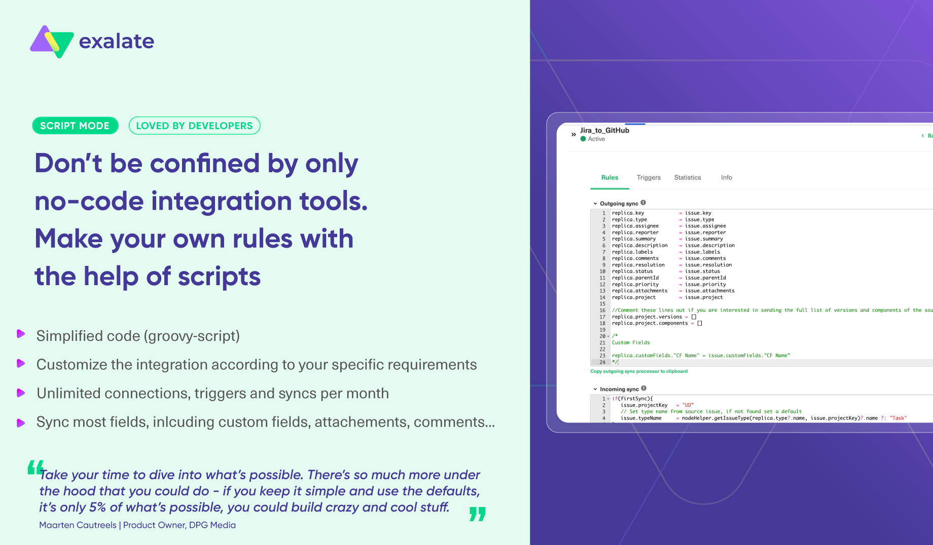 Exalate AI-Assisted Two-Way Issue Sync [Jira, ServiceNow, Azure DevOps, Zendesk, Salesforce & More] screenshot