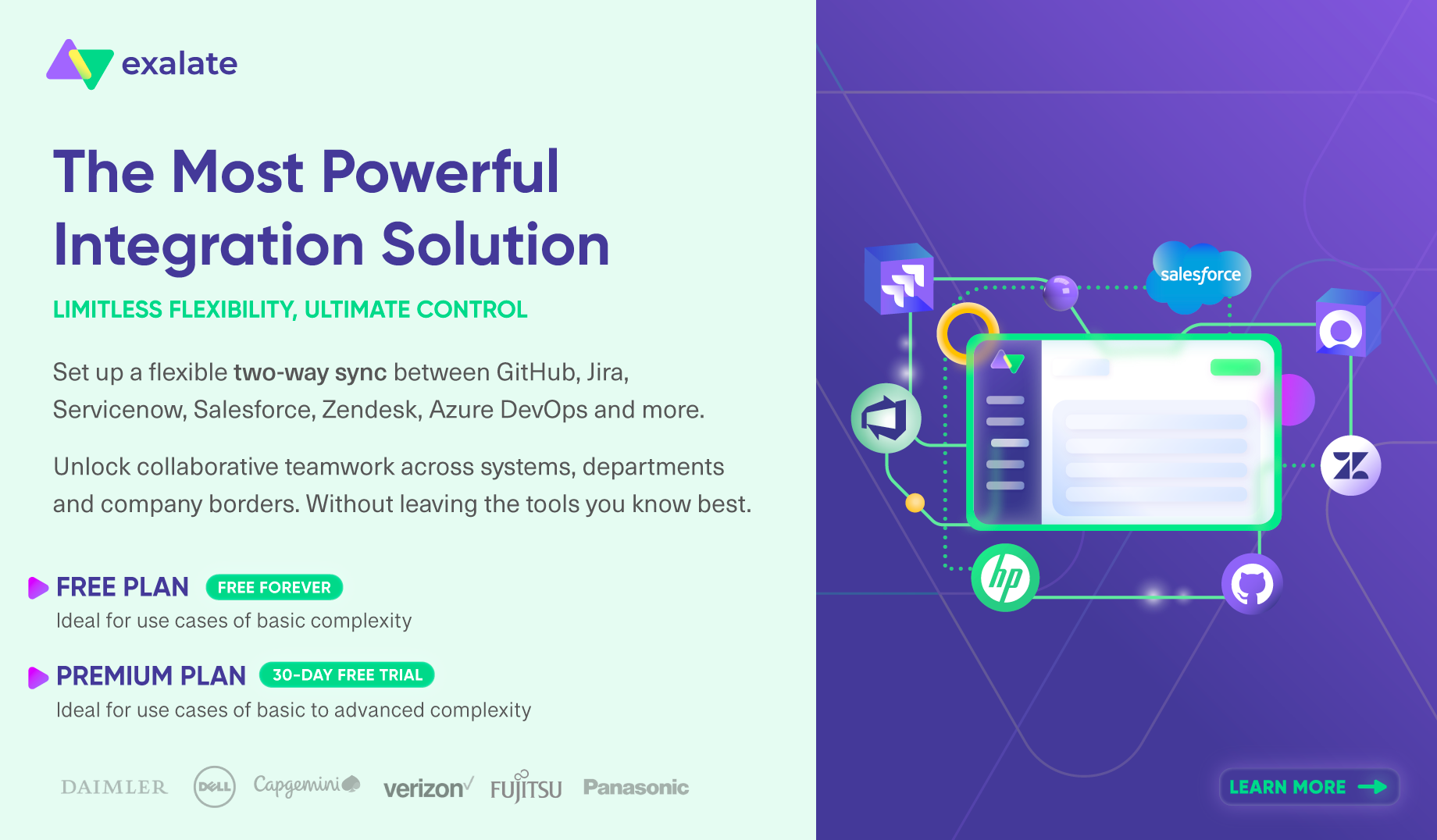 Exalate AI-Assisted Two-Way Issue Sync [Jira, ServiceNow, Azure DevOps, Zendesk, Salesforce & More] screenshot