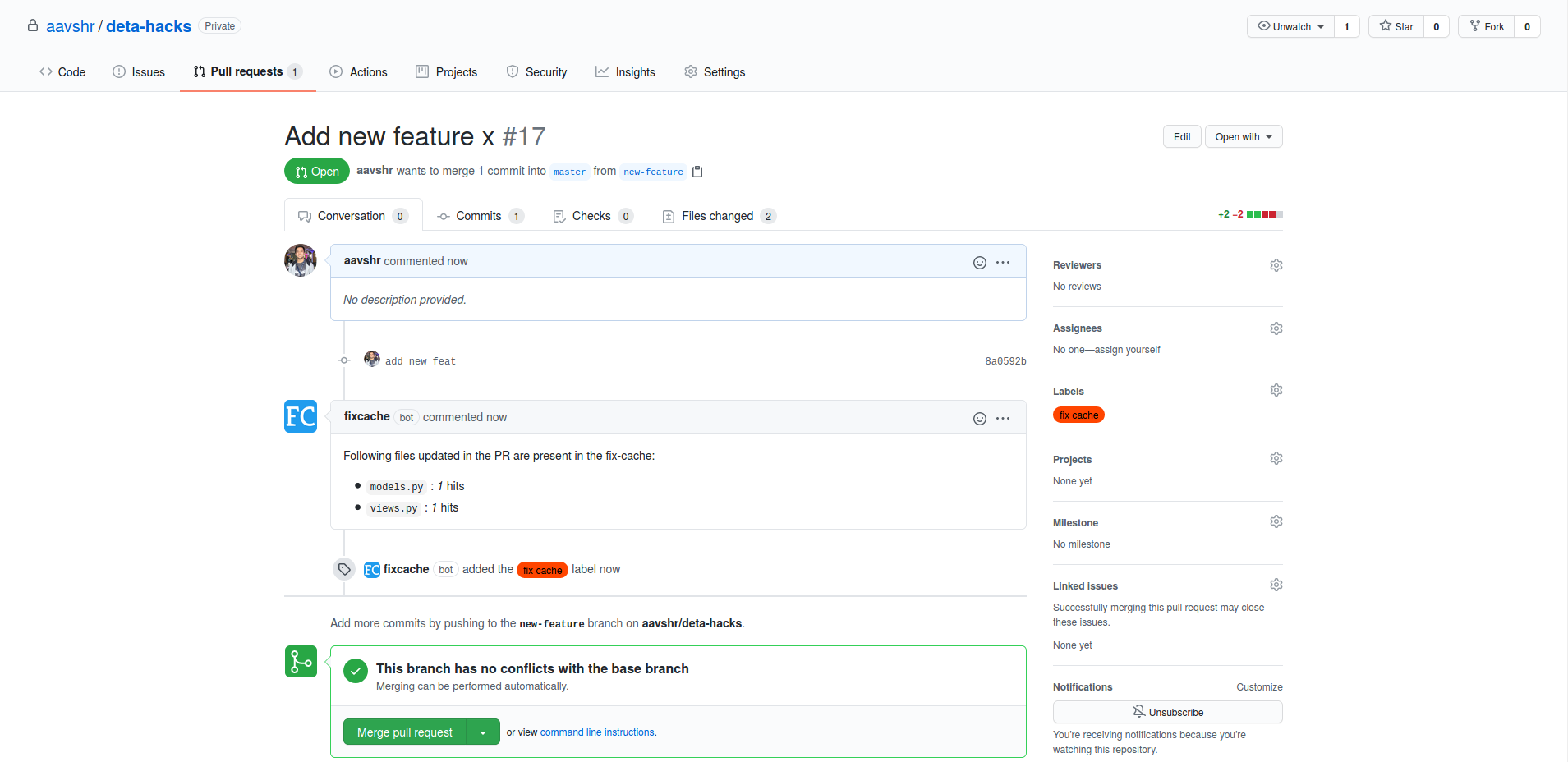 FixCache screenshot