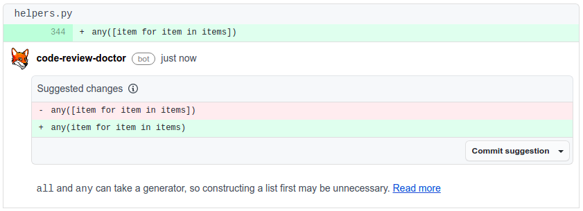 Code Review Doctor screenshot